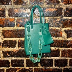 Deep Green Mini Chain Bag
